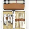 Elite Nails French Manicure & Pedicure Set - 10-Delige RVS Nagel Verzorging Set - Lederen Reis Etui - Nagelriem Trimpoot & Nagelschaar - -Maybelline-winkel 550x603 4