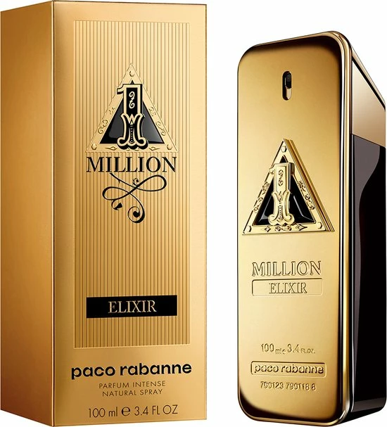 Paco Rabanne 1 Million Elixir Parfum - 100 Ml - Parfum Intense Spray - Herenparfum 4 Paco Rabanne 1 Million Elixir Parfum - 100 Ml - Parfum Intense Spray - Herenparfum - Afbeelding 2