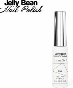 Jelly Bean Nail Polish Gel Liner Goud - Nail Art Line Gel Gold (#07) - UV Gellak Liner 8ml