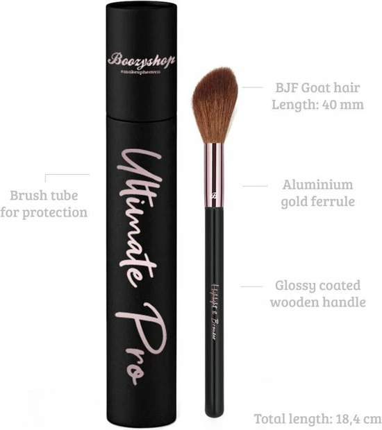 Boozyshop Ultimate Pro UP07 Highlight & Bronze Brush 4 Boozyshop Ultimate Pro UP07 Highlight & Bronze Brush - Afbeelding 2