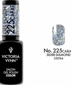 Gellak Victoria Vynn™ Gel Nagellak - Salon Gel Polish Color 225 - 8 Ml. - Silver Diamond