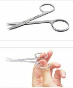 Audrey Trading Stainless Nagelschaar | Gebogen Nagelknipper / Cutter | RVS | Nagelschaartje