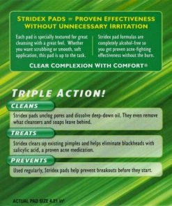 Stridex Acnecontrole In één Stap - Alcoholvrij - 90 Soft Touch-pads - Acne - Met Aloe - Gezonde Huid - Salicylic Acid. -Maybelline-winkel 550x648 4