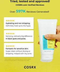 COSRX Low PH Good Morning Gel Cleanser + COSRX BHA Blackhead Power Liquid 100ml - Gezicht Routine Set - Clean Skincare - Lage Ph - Zuiverend Effect - Mee Eters - Reinigende Gezichtsverzorging - Korean Beauty Set -Maybelline-winkel 550x660 1