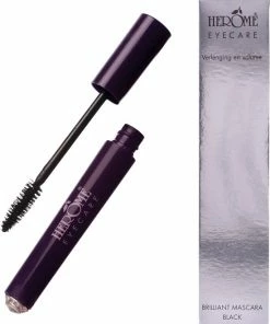 Herome Eye Care Brilliant Mascara Black - Verzorgende Zwarte Mascara - Verrijkt Met Vitamine E, Bamboe En Rijstolie