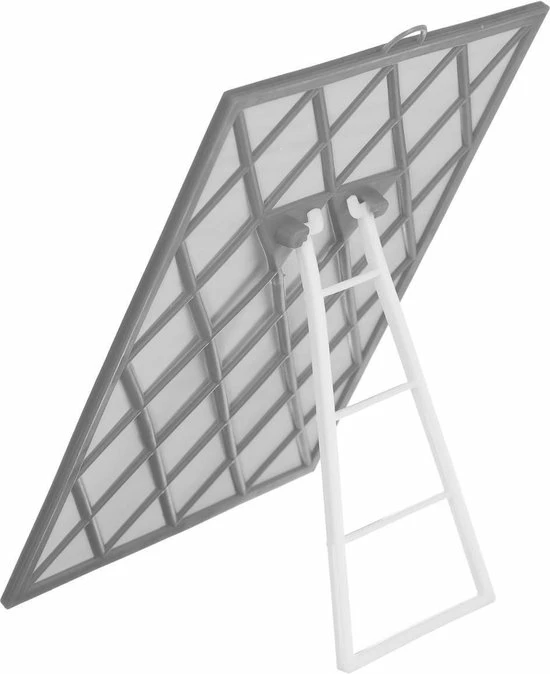 5five Basic Make-up Spiegel/scheerspiegel Op Standaard Kunststof 20 X 30 Cm Grijs - Badkamer/kaptafel Opmaakspiegels 4 5five Basic Make-up Spiegel/scheerspiegel Op Standaard Kunststof 20 X 30 Cm Grijs - Badkamer/kaptafel Opmaakspiegels - Afbeelding 2