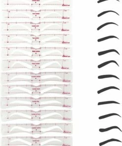 DW4Trading Wenkbrauw Sjabloon - Luxe Uitvoering - 12 Stuks 13 DW4Trading Wenkbrauw Sjabloon - Luxe Uitvoering - 12 Stuks -Maybelline-winkel 550x696