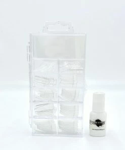 Nageltips Beauty And Things Clear Box 100 Stuks, INCLUSIEF Lijm Flesje 10 Gram Van Beauty Of Noelle