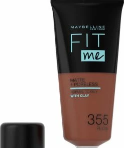 Maybelline Fit Me Matte & Poreless Foundation - 355 Pecan - 30 Ml 15 Maybelline Fit Me Matte & Poreless Foundation - 355 Pecan - 30 Ml -Maybelline-winkel 550x740