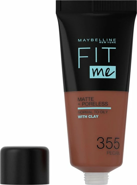 Maybelline Fit Me Matte & Poreless Foundation - 355 Pecan - 30 Ml 5 Maybelline Fit Me Matte & Poreless Foundation - 355 Pecan - 30 Ml - Afbeelding 3