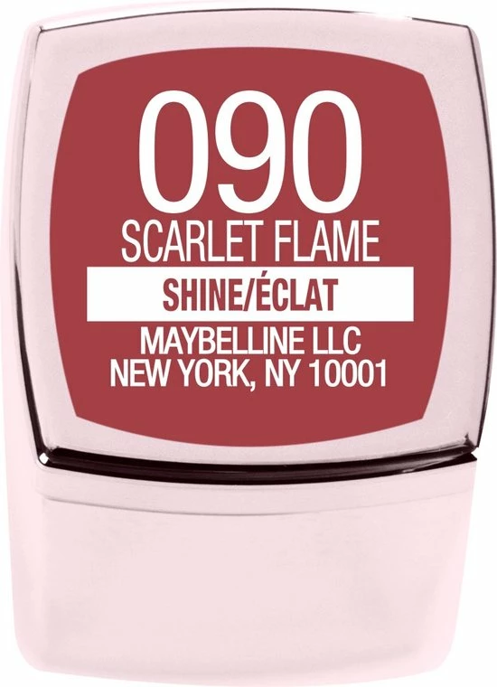 Maybelline Color Sensational Shine Compulsion Lippenstift - 90 Scarlet Flame 5 Maybelline Color Sensational Shine Compulsion Lippenstift - 90 Scarlet Flame - Afbeelding 3