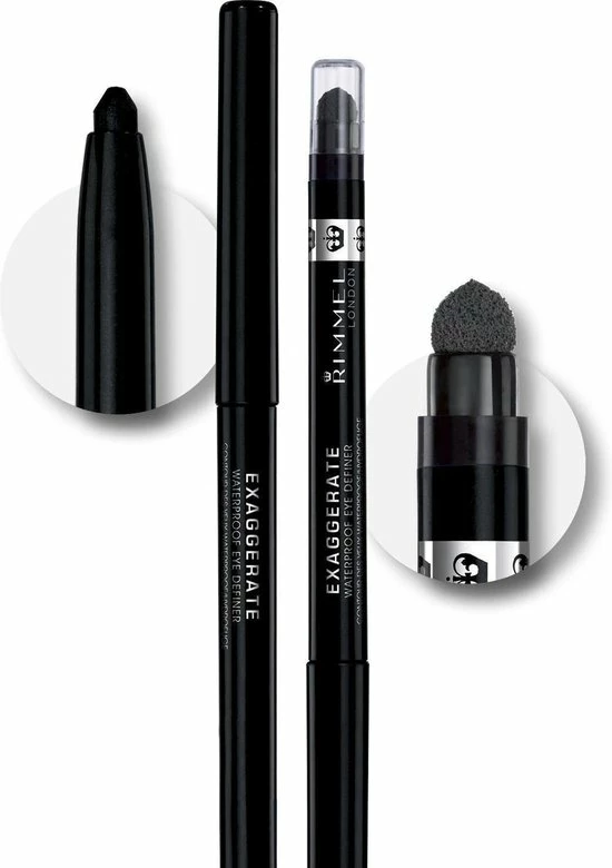 Rimmel London Rimmel Exaggerate Waterproof Eye Definer - 261 Black 4 Rimmel London Rimmel Exaggerate Waterproof Eye Definer - 261 Black - Afbeelding 2
