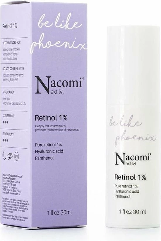 Nacomi Be Like Phoenix Retinol Serum 1% 30ml. 3 Nacomi Be Like Phoenix Retinol Serum 1% 30ml.