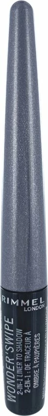 Rimmel London Wonder Swipe Eyeliner - 001 Slay Silver 18 Rimmel London Wonder Swipe Eyeliner - 001 Slay Silver - Afbeelding 16